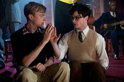 Dane DeHaa and Daniel Radcliffe in Kill Your Darlings  