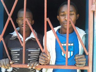 James Mwape and Philip Mubiana continue to languish in jail (Pic: Erasing 76 Crimes)