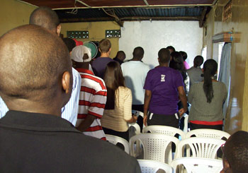 The launch of the LGBT clinic in Kampala last year