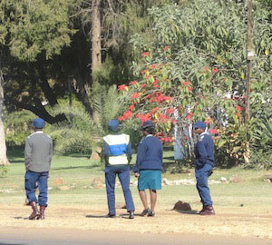 Police conducting surveillance of the GALZ office in 2012 (Pic: GALZ)