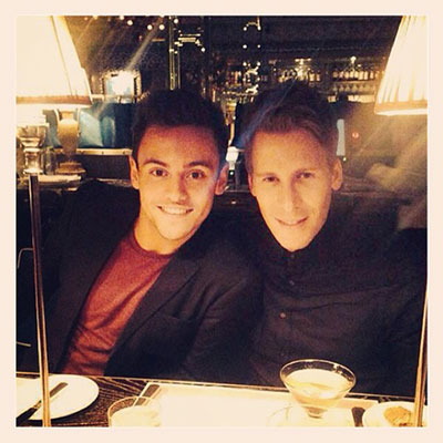 Tom Daley with Dustin Lance Black