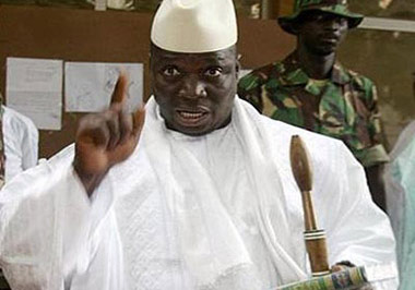 Notorious homophobe: President Yahya Jammeh