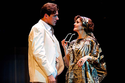 Jonathan Roxmouth as Joe Gillis and Angela Killian as Norma Desmond in Sunset Boulevard