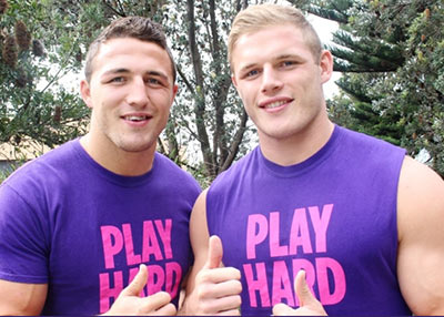 Rugby league stars and brothers Sam and Thomas Burgess encouraged people to take the survety