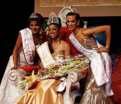 Liberty Banks (seated) is Miss Gay Western Cape 2014 (Pic: Miss Gay Western Cape)