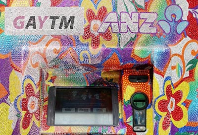 The GAYTM was restored in time for the Auckland Pride Parade on Saturday