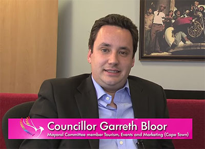 Councillor Garreth Bloor appeared in the MGW 2015 bid video