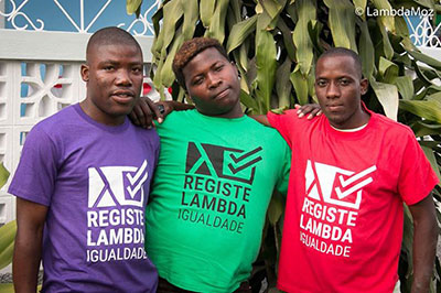 Lambda supporters wear t-shirts calling for the registration of their organisation (Pic: Lambda)