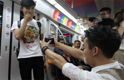 Watch: Beijing subway gay marriage proposal - MambaOnline - LGBTQ South