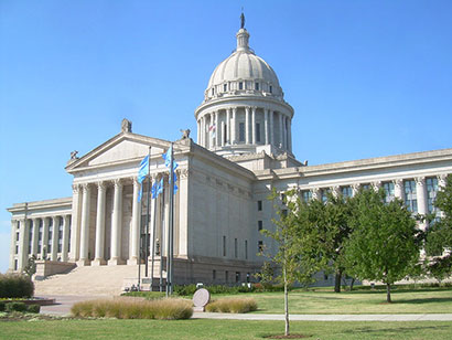 The Oklahoma State Capitol in Oklahoma City