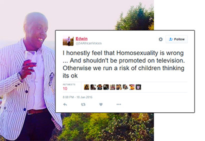 One of Edwin Mbugua's comments