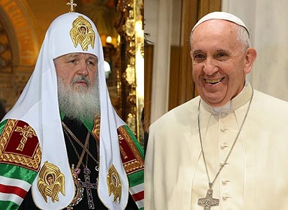 Patriarch Kirill and Pope Francis 