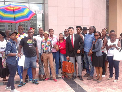 Victorious LEGABIBO members outside the High Court of Appeal