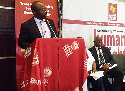 Minister Masutha at the opening of the seminar