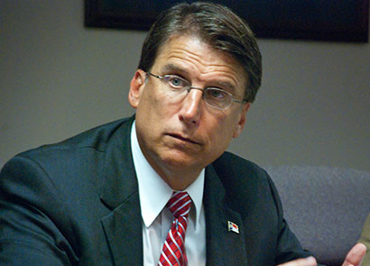 Governor Pat McCrory (Pic: Hal Goodtree)