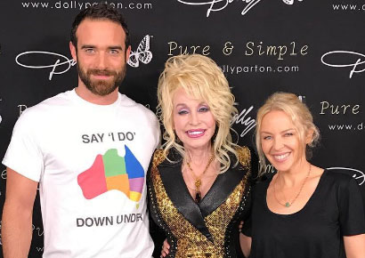 Sasse, Dolly Parton & Minogue launch the Say I Do Down Under campaign (Instagram)