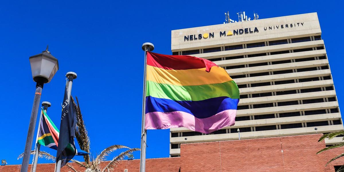 Nelson Mandela University marks Pride with flying of rainbow flag - MambaOnline - Gay South Africa online