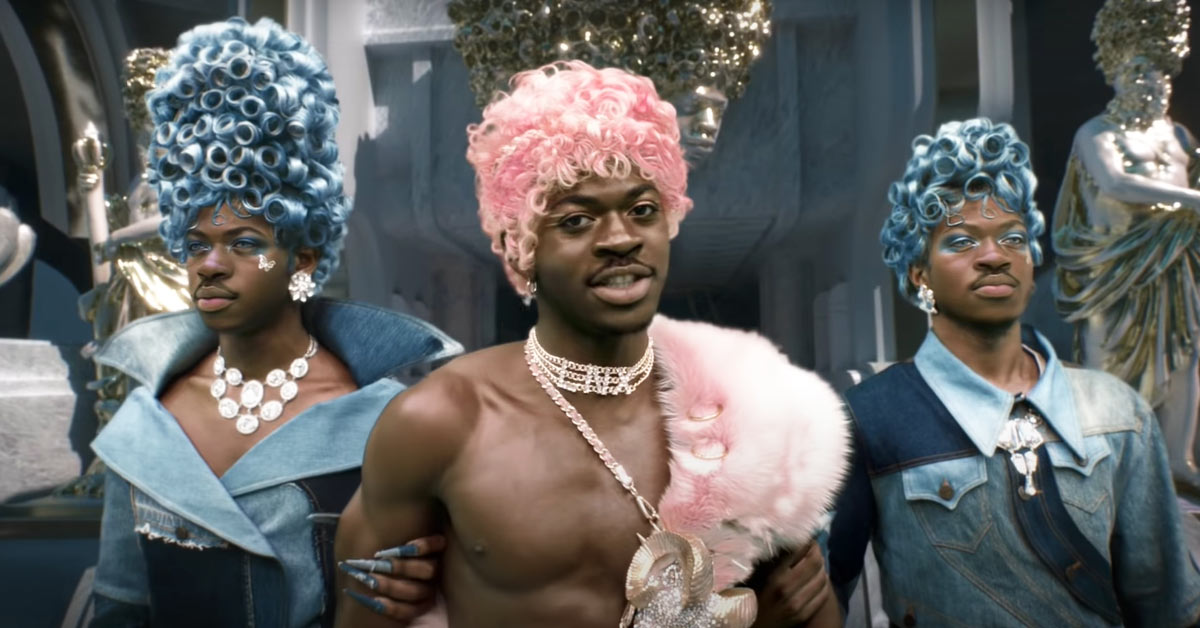 Lil Nas X in the stunning Montero (Call Me by Your Name) music video