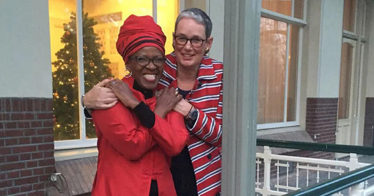 The daughter of the late Archbishop Desmond Tutu, Mpho Tutu van Furth and her wife, Marceline