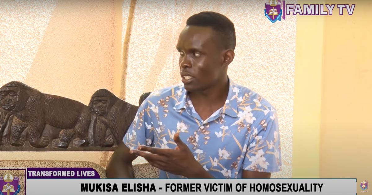 Elisha Mukisa claims that young people are being "recruited" into homosexuality in Uganda